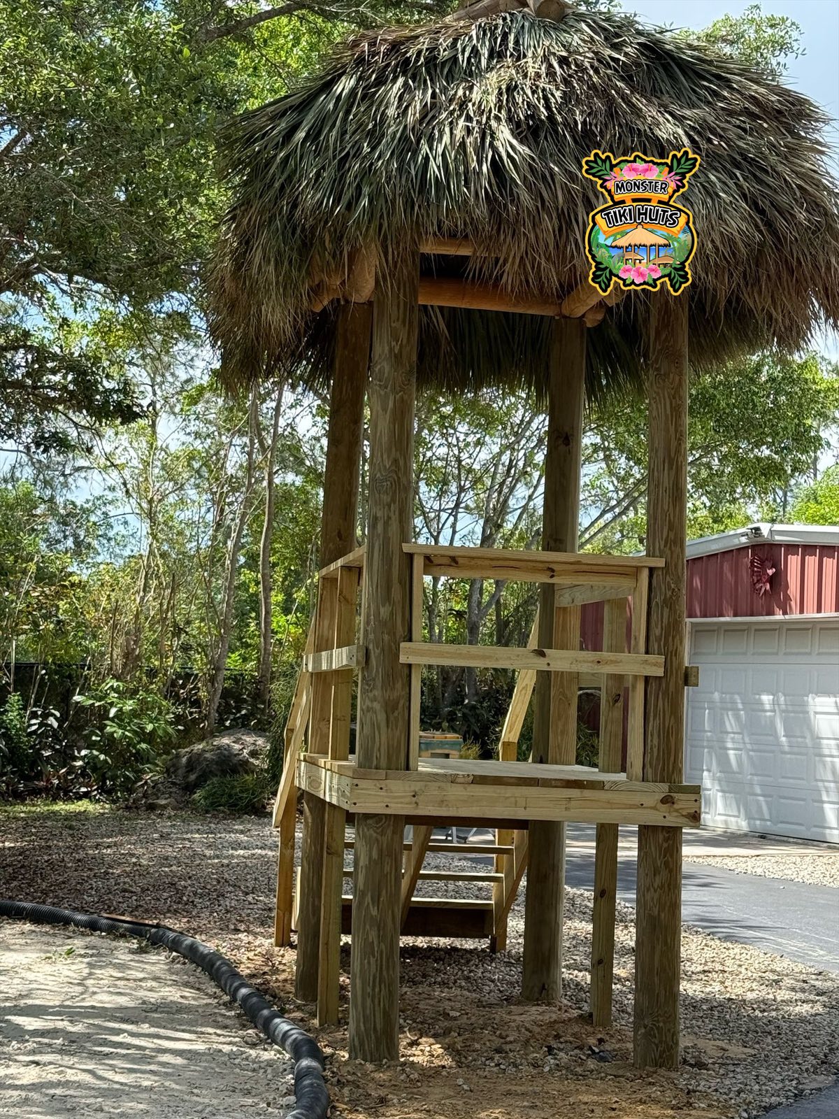 Deck 1 — Custom wooden deck build (pressure treated, Florida)
