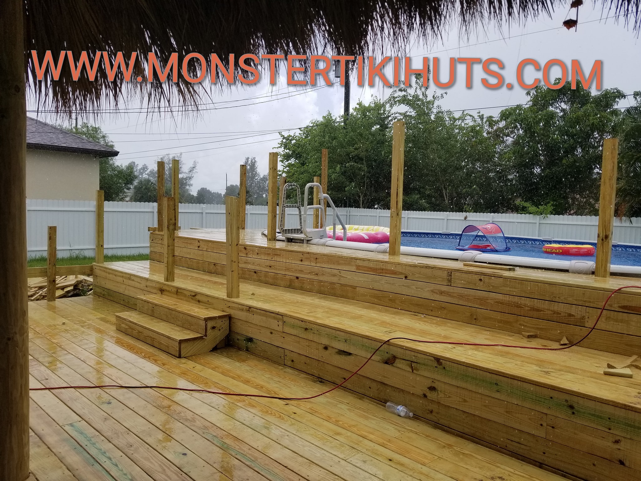 Deck 6 — Custom wooden deck build (pressure treated, Florida)