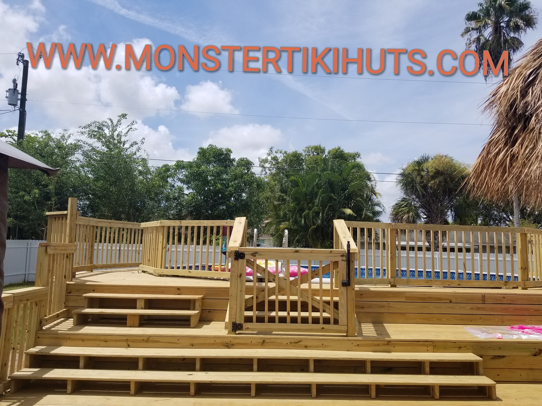 Deck 8 — Custom wooden deck build (pressure treated, Florida)