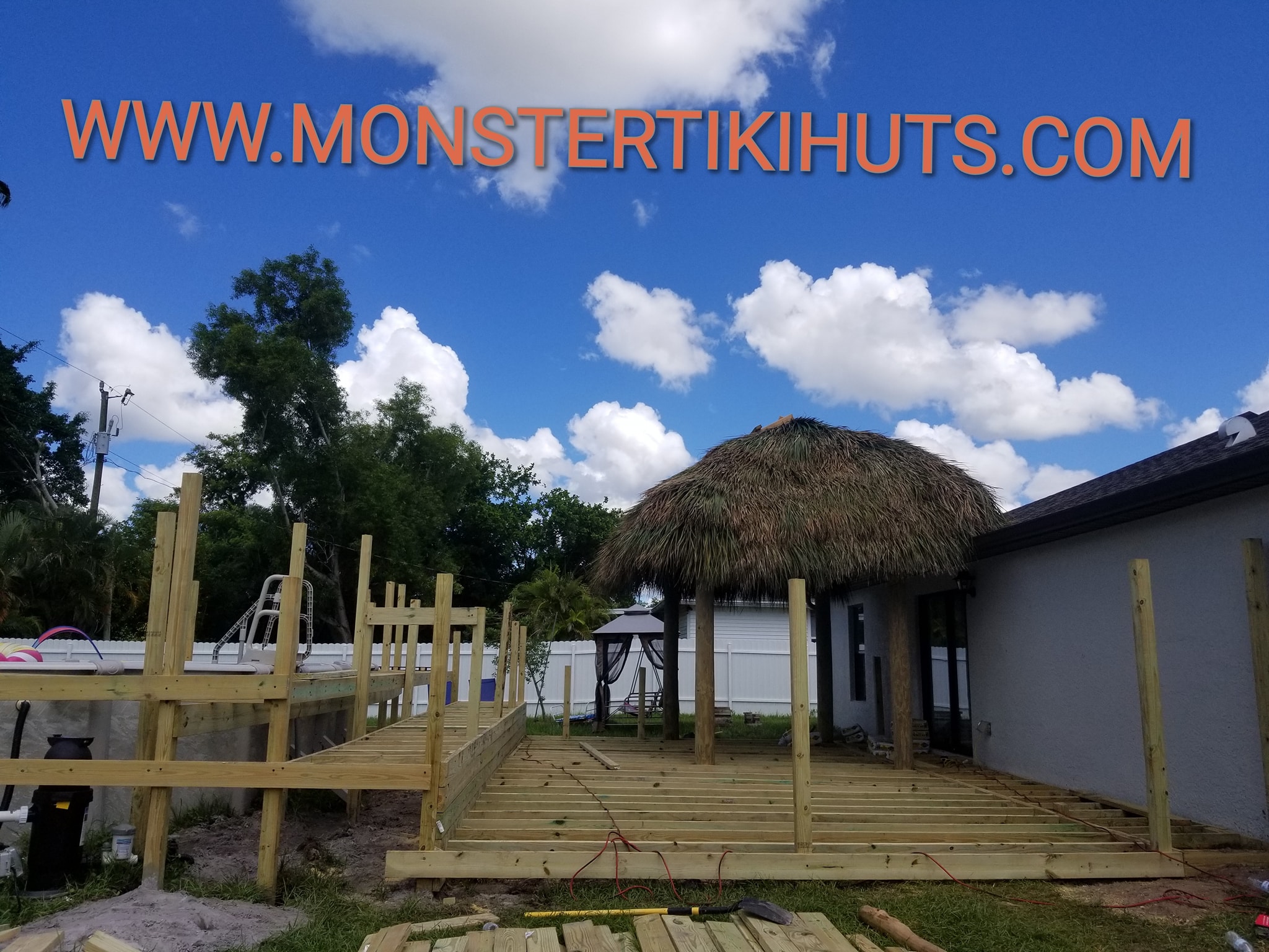 Deck 10 — Custom wooden deck build (pressure treated, Florida)
