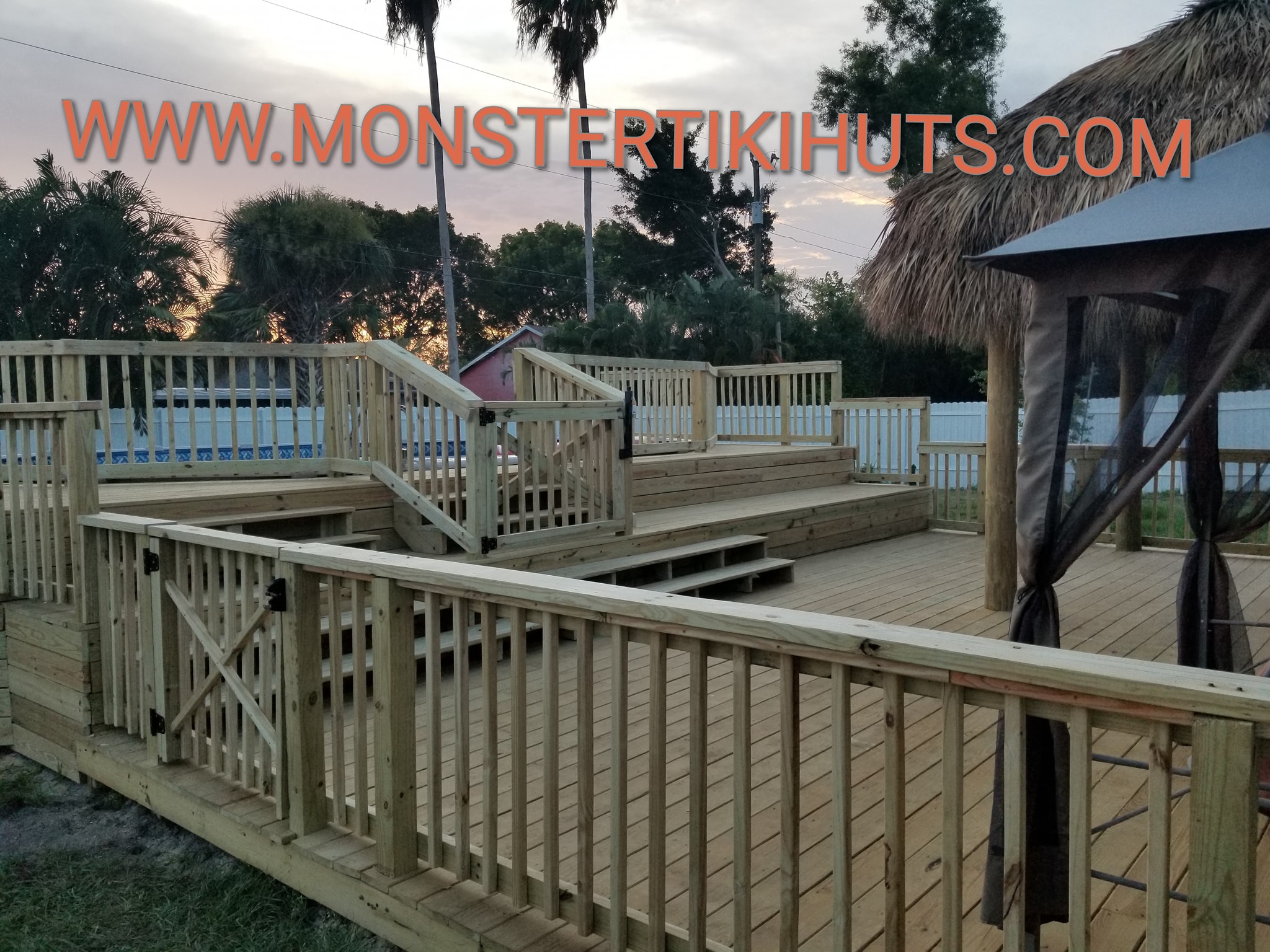 Deck 11 — Custom wooden deck build (pressure treated, Florida)