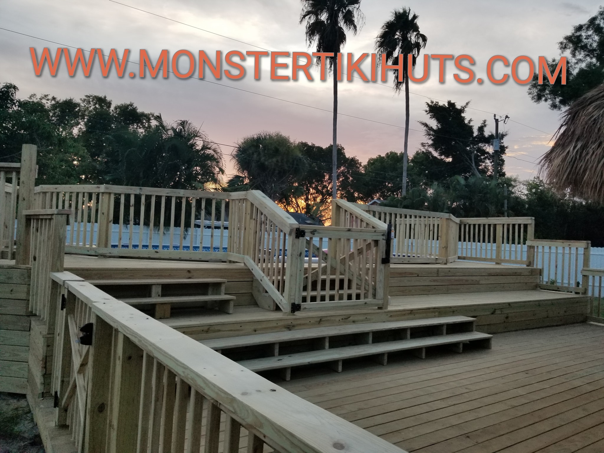 Deck 14 — Custom wooden deck build (pressure treated, Florida)