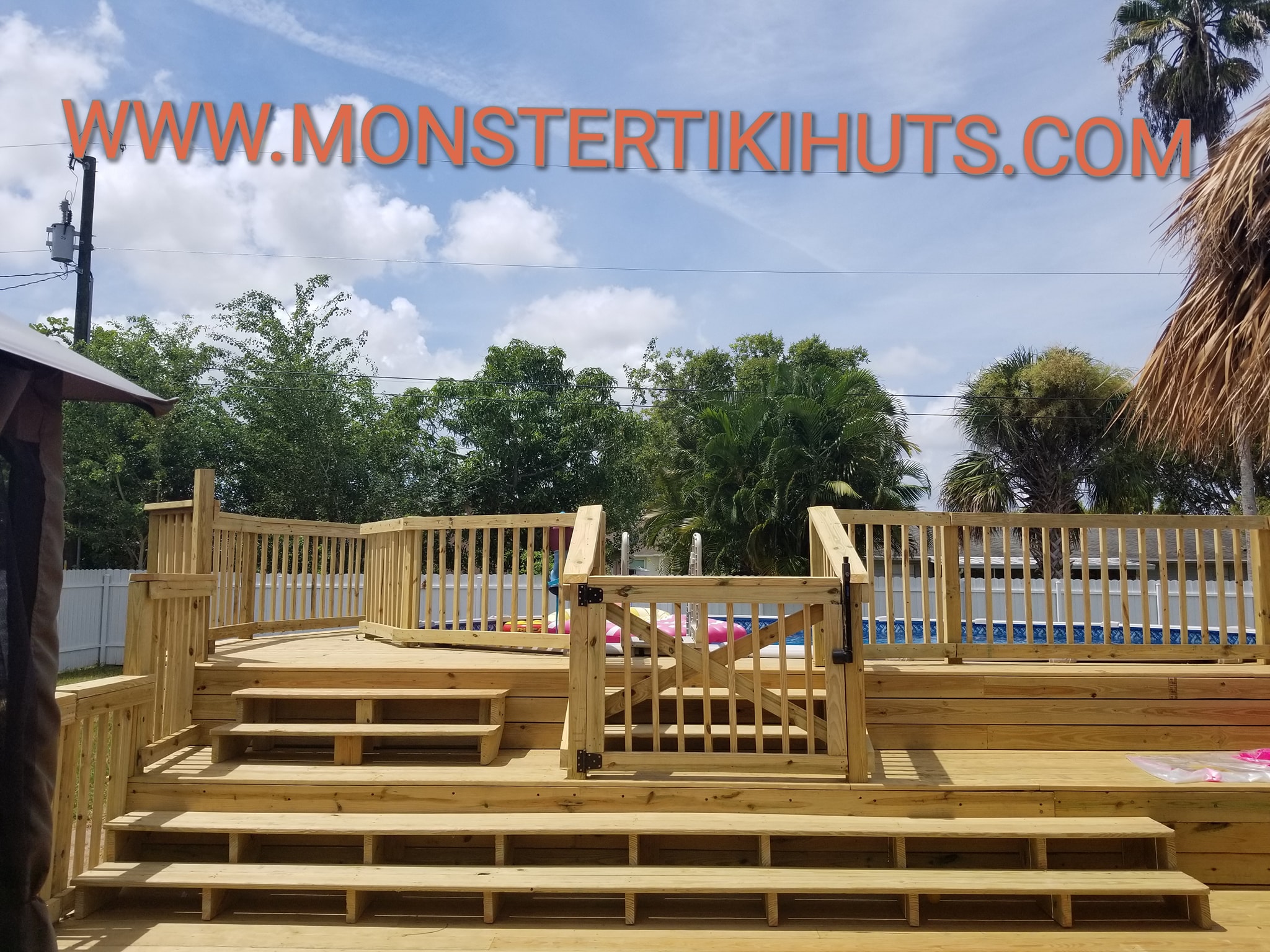 Deck 15 — Custom wooden deck build (pressure treated, Florida)