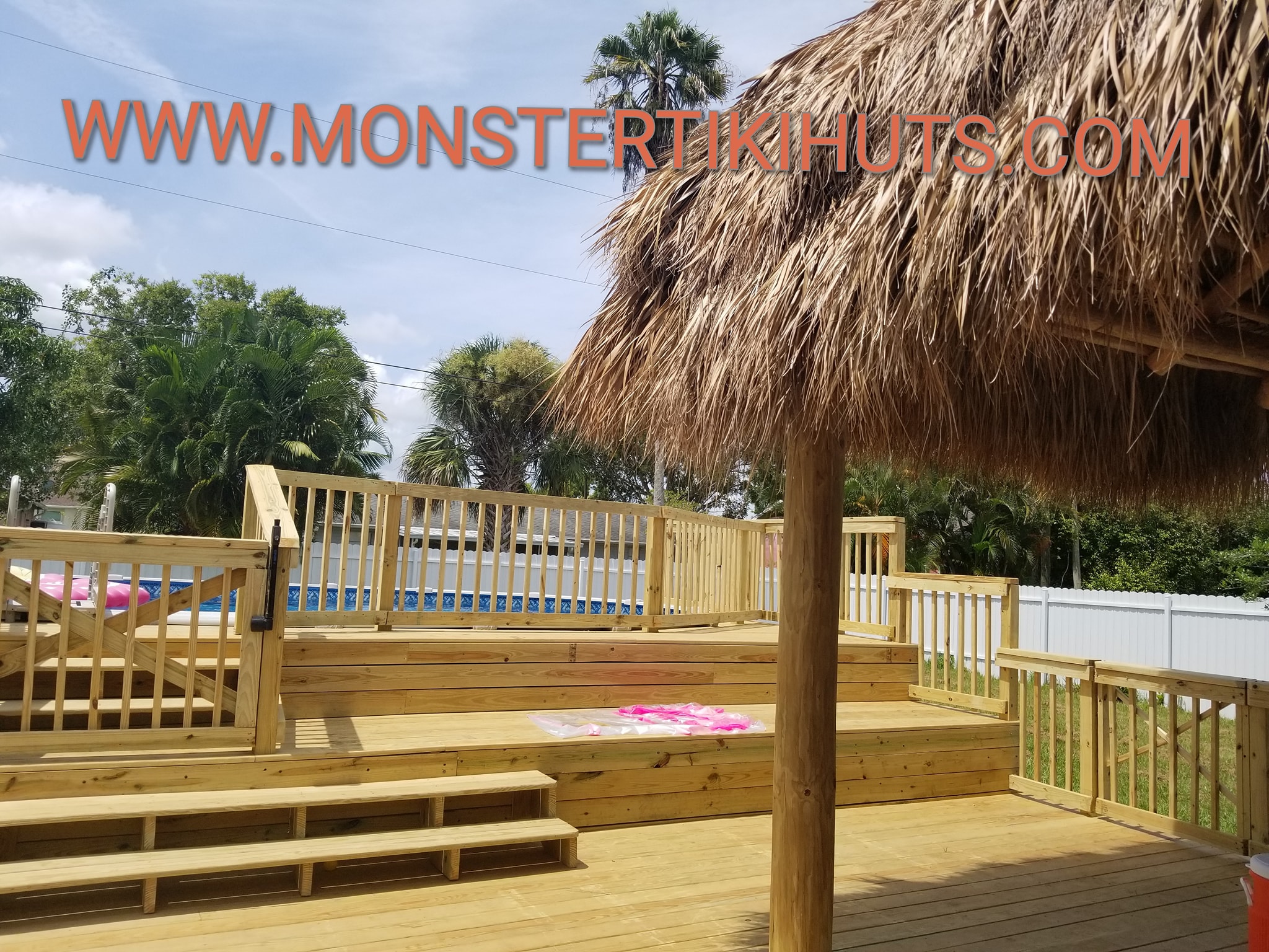 Deck 18 — Custom wooden deck build (pressure treated, Florida)