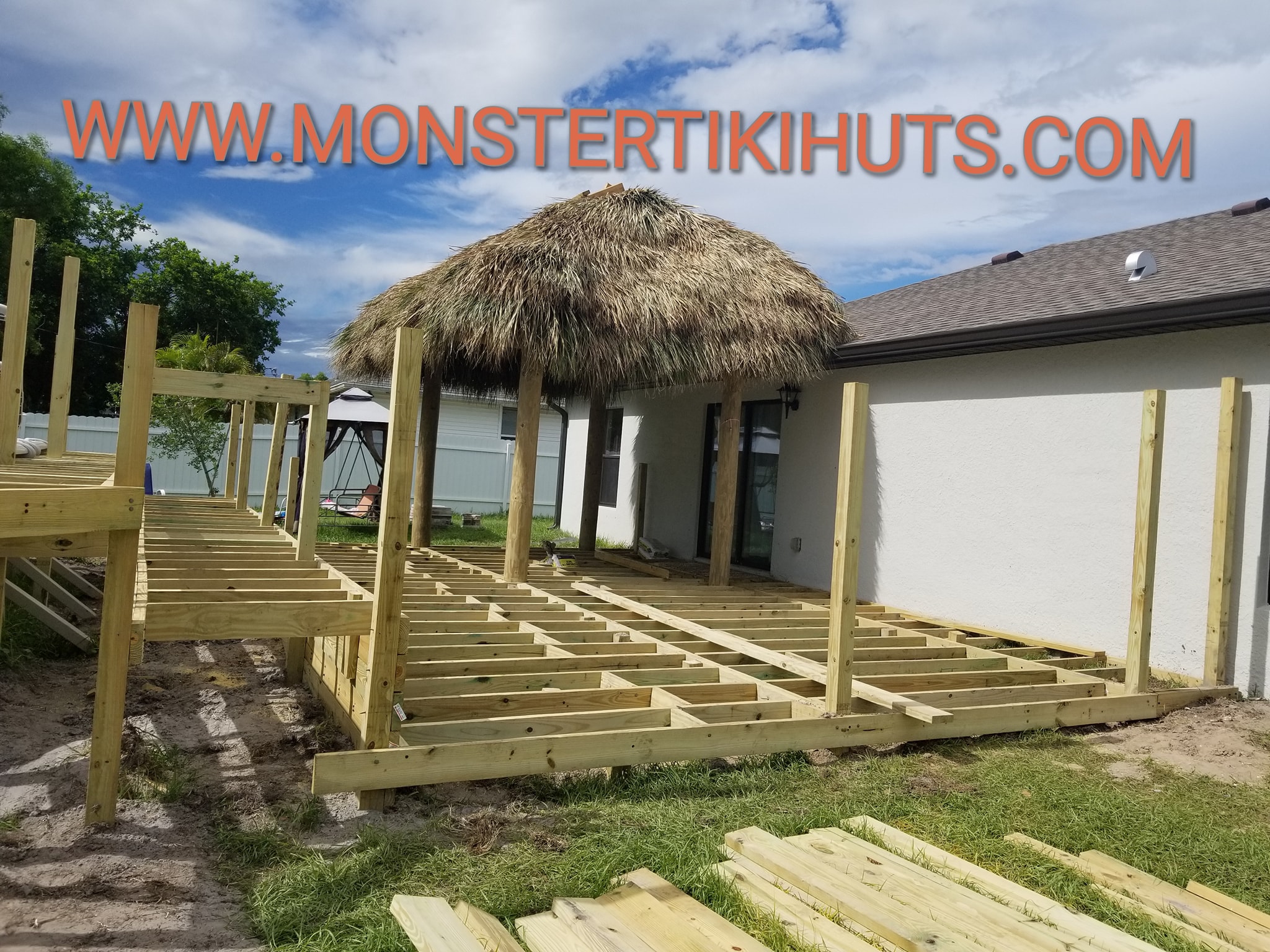Deck 20 — Custom wooden deck build (pressure treated, Florida)