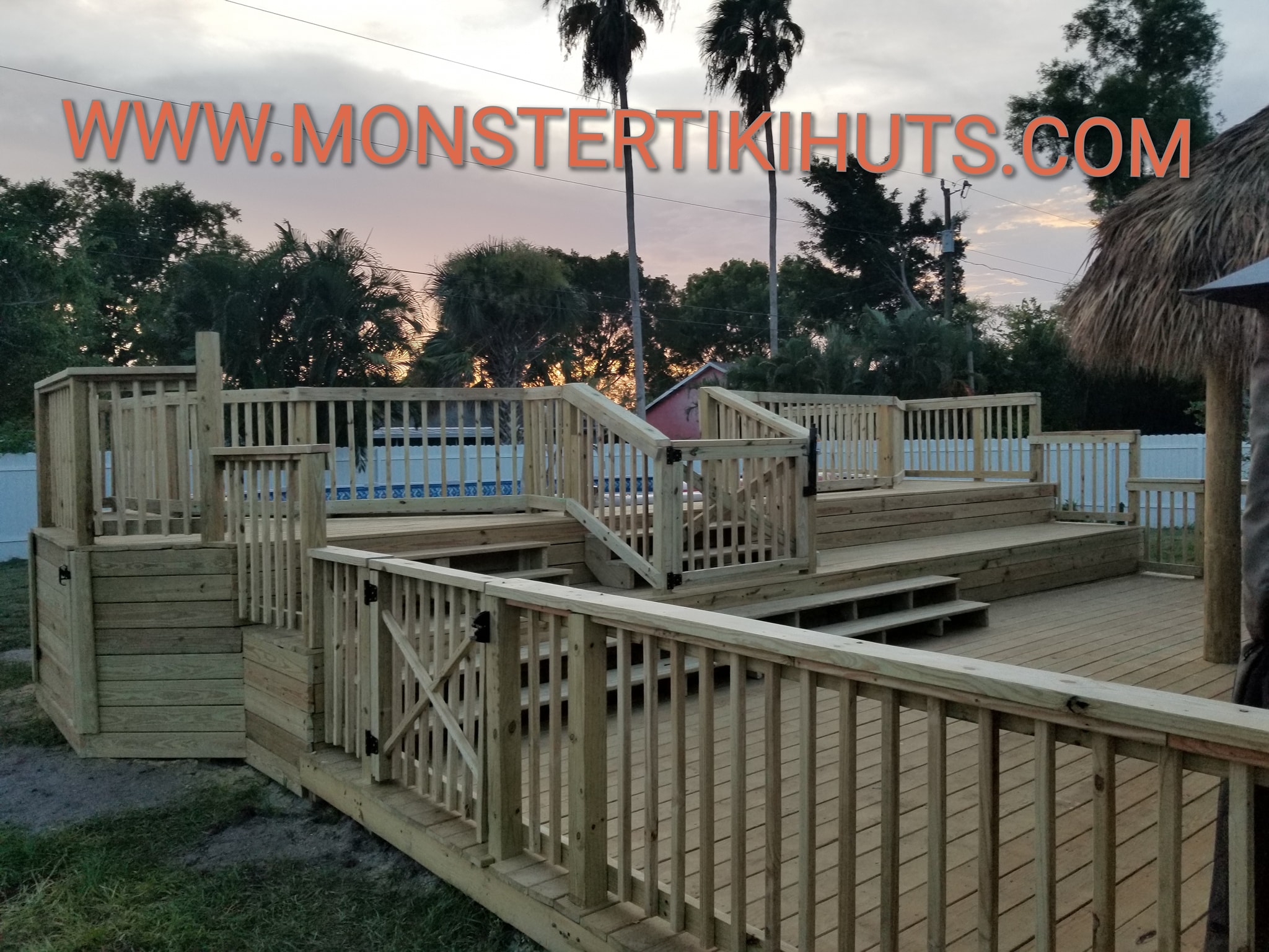 Deck 21 — Custom wooden deck build (pressure treated, Florida)