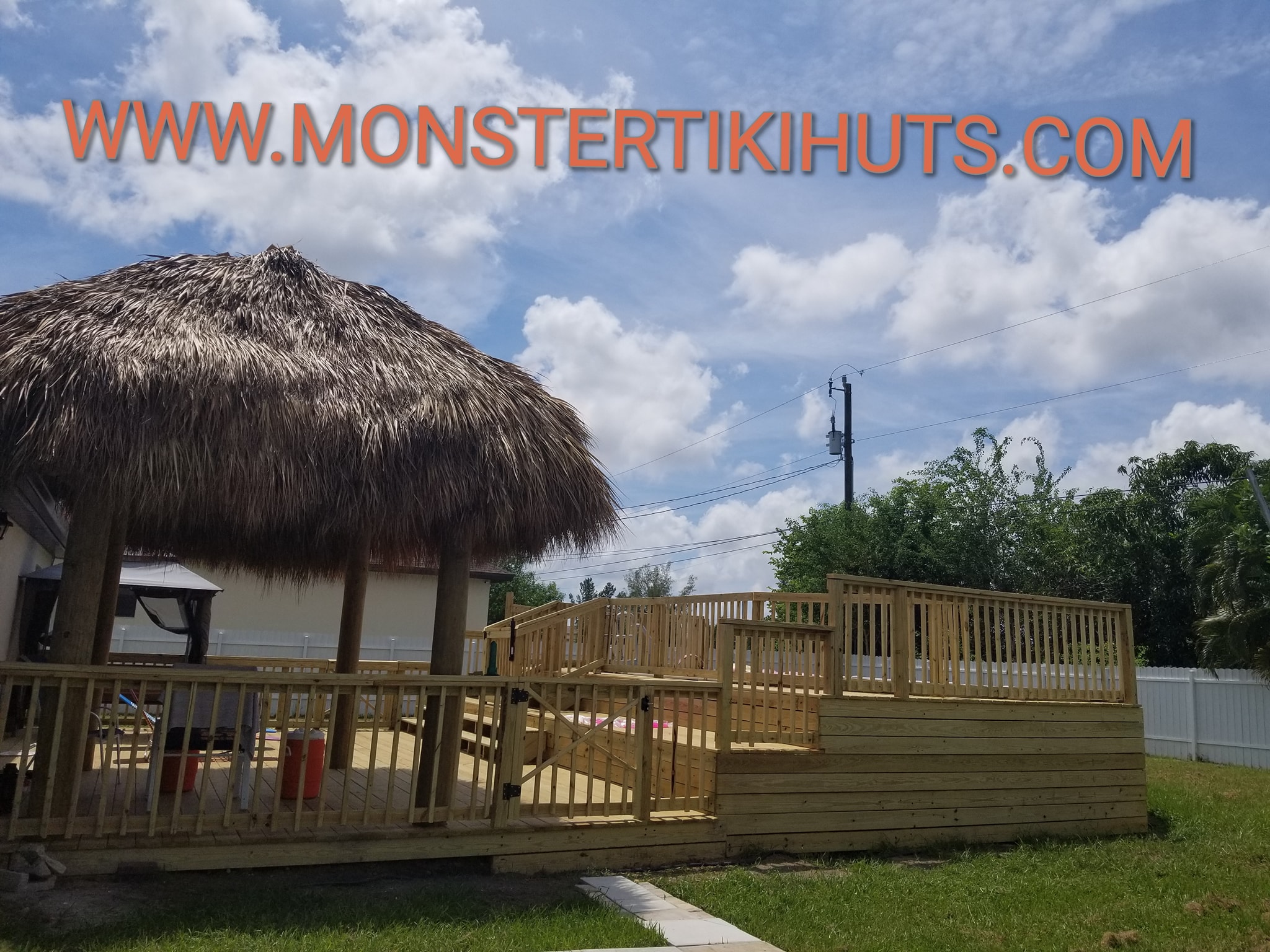 Deck 23 — Custom wooden deck build (pressure treated, Florida)
