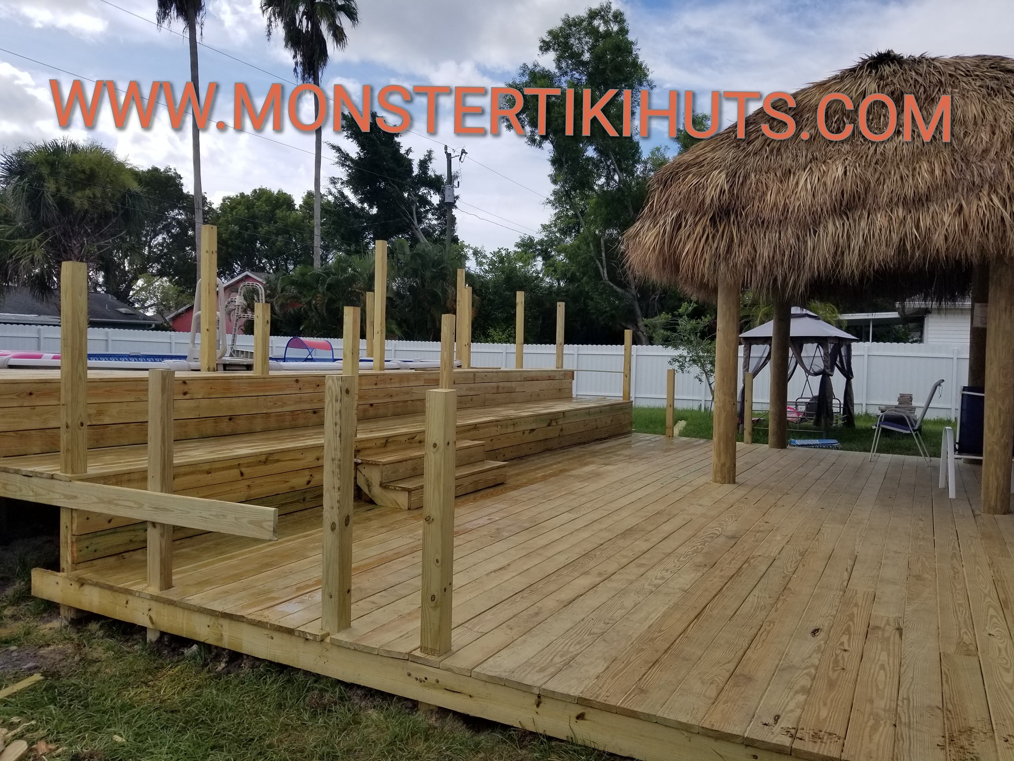 Deck 24 — Custom wooden deck build (pressure treated, Florida)
