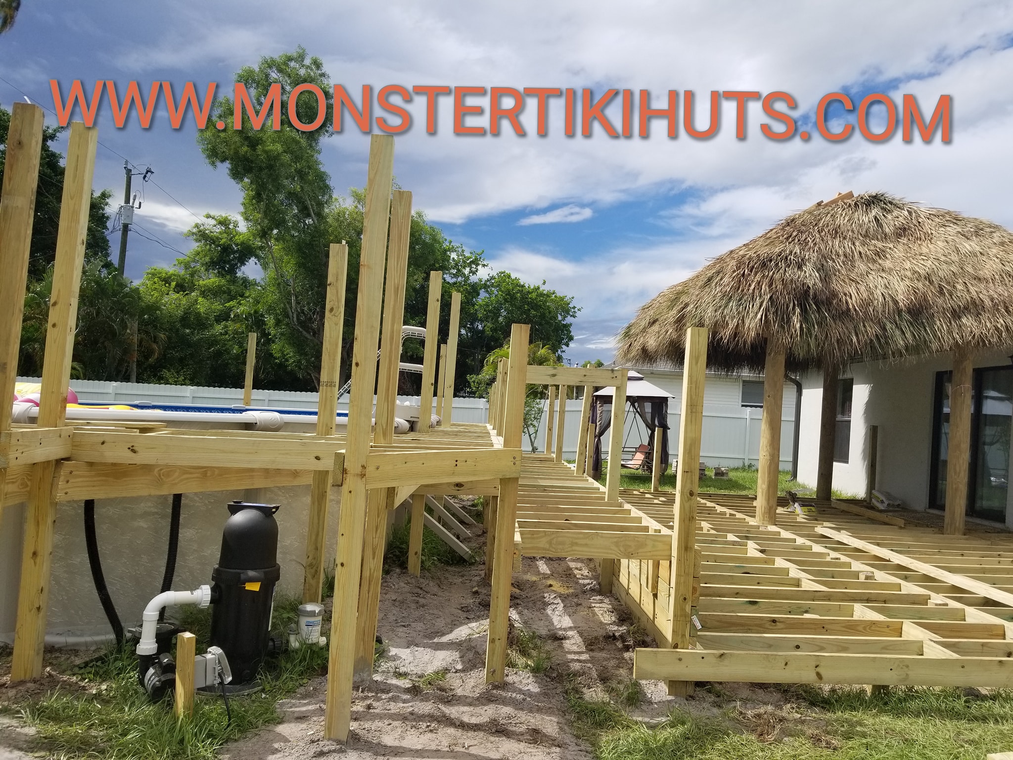 Deck 25 — Custom wooden deck build (pressure treated, Florida)