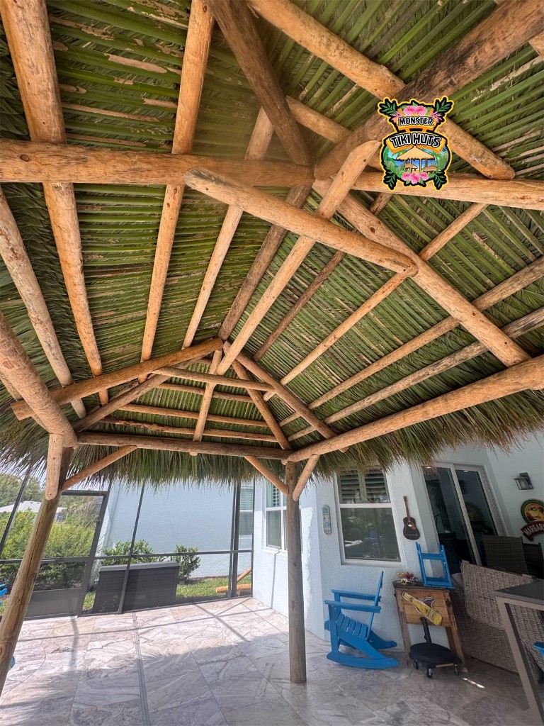 Tiki Hut Interior View