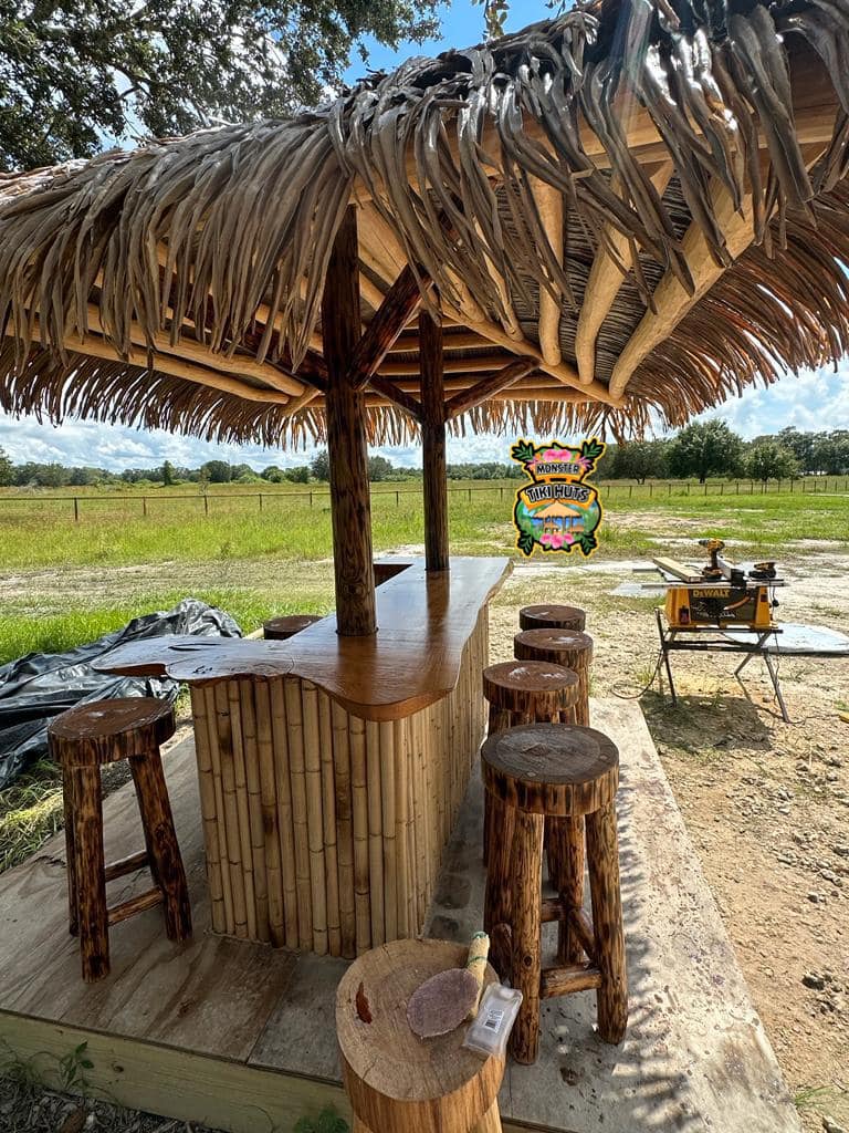Tiki Bar 6 — Custom tiki bar build
