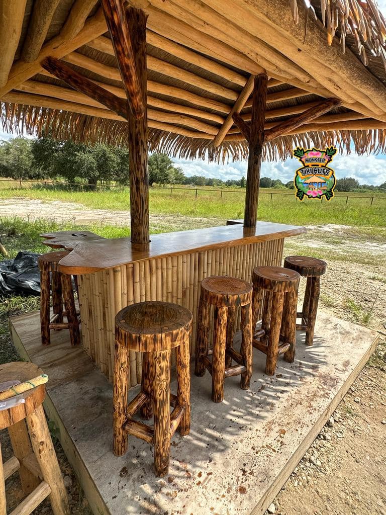 Tiki Bar 7 — Custom tiki bar build