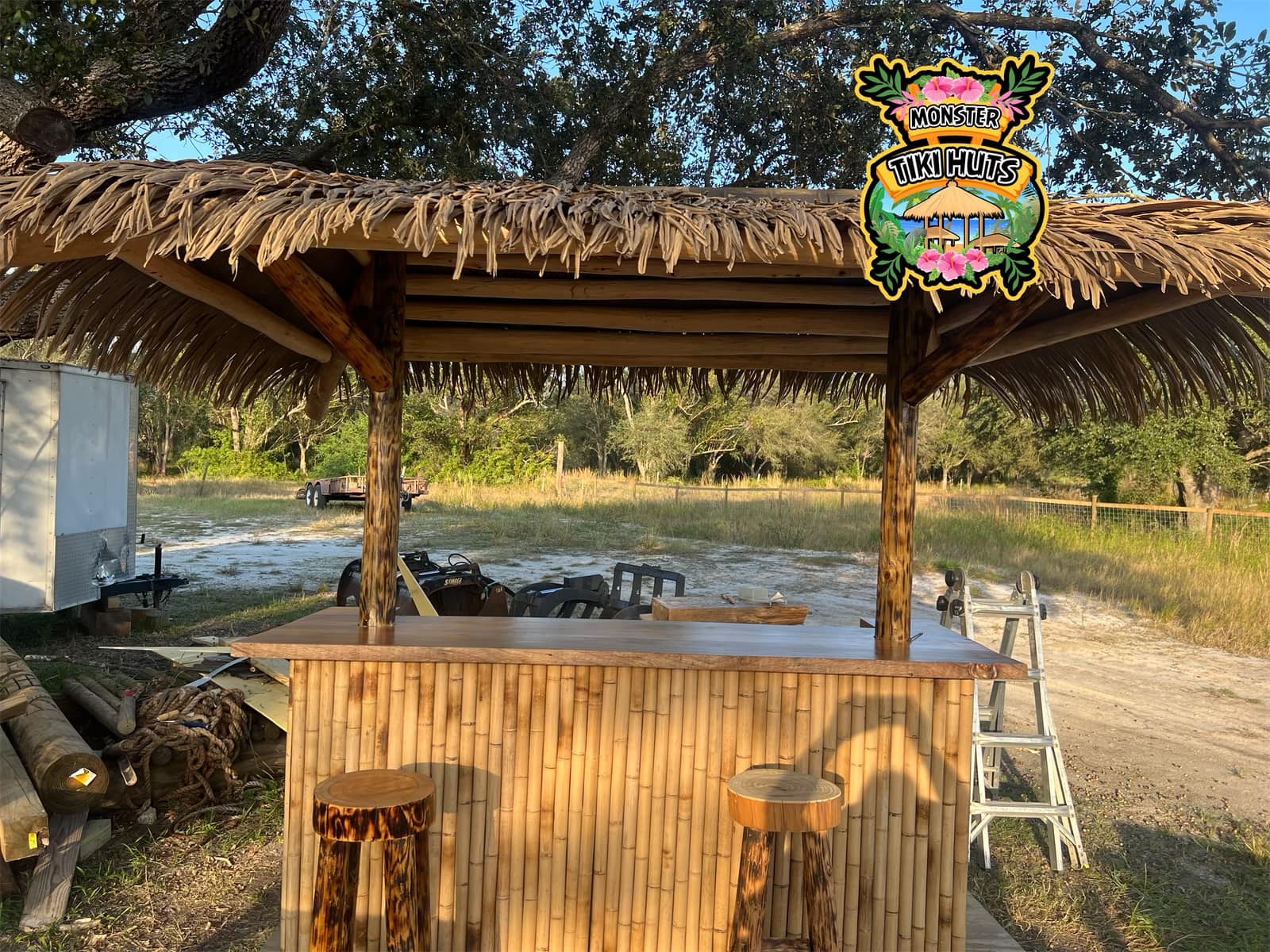 Tiki Bar 16 — Custom tiki bar build