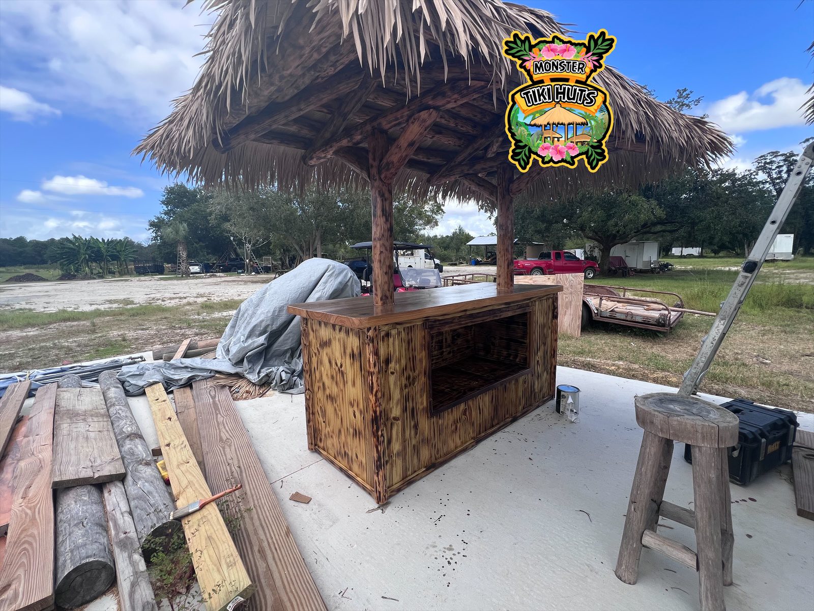 Tiki Bar 37 — Custom tiki bar build