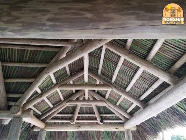 Thatch roofing,L Shaped Tiki Hut, Tiki hut, Backyard Tiki Huts, Florida Tiki Huts, Thatch Roofs,Tiki Hut Construction, Backyard Tiki Huts, Residential Tiki Huts